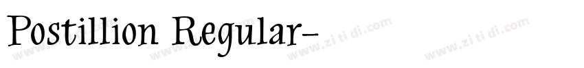 Postillion Regular字体转换